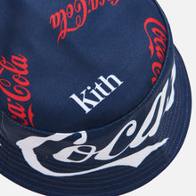 Load image into Gallery viewer, Kith x Coca-Cola x Mitchell &amp; Ness Coke Logo Bucket Hat - Navy / Multi
